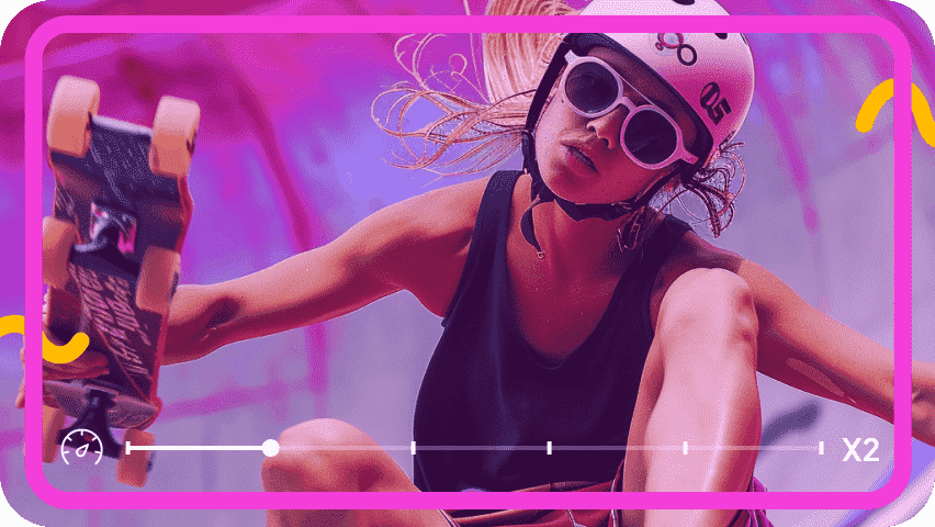 Speed up or slow down videos